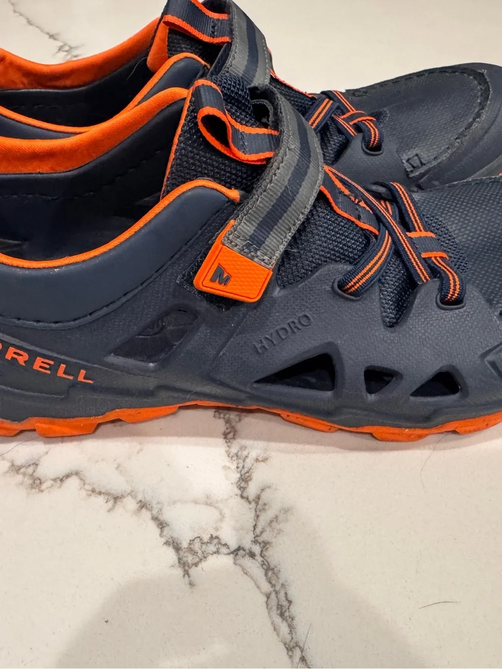 Merrell Kids Navy and Orange Hydro Water Shoes